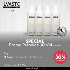 Buy 3 Free 1 Ilvasto Peroxide 30 Volume 1000ml